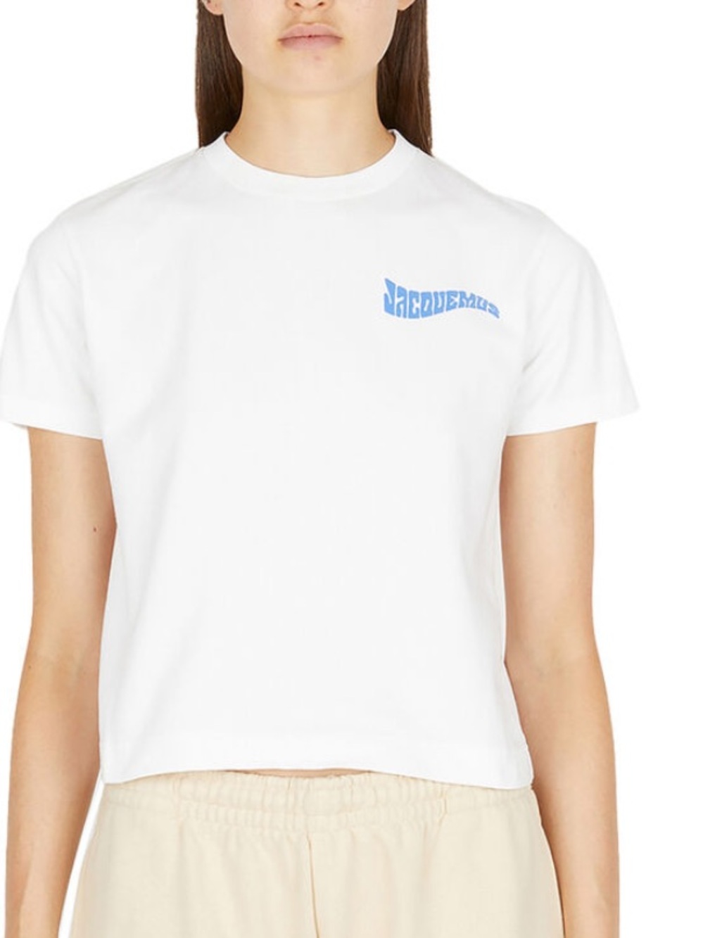 JACQUEMUS Le Camargue T-Shirt cropped size S - Picture 2 of 6